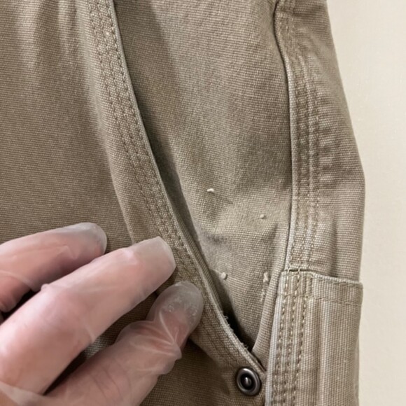 Duluth Trading Flex Fire Hose Khaki Carpenter Cargo Work Pants Size 44 x 30 - Picture 11 of 16